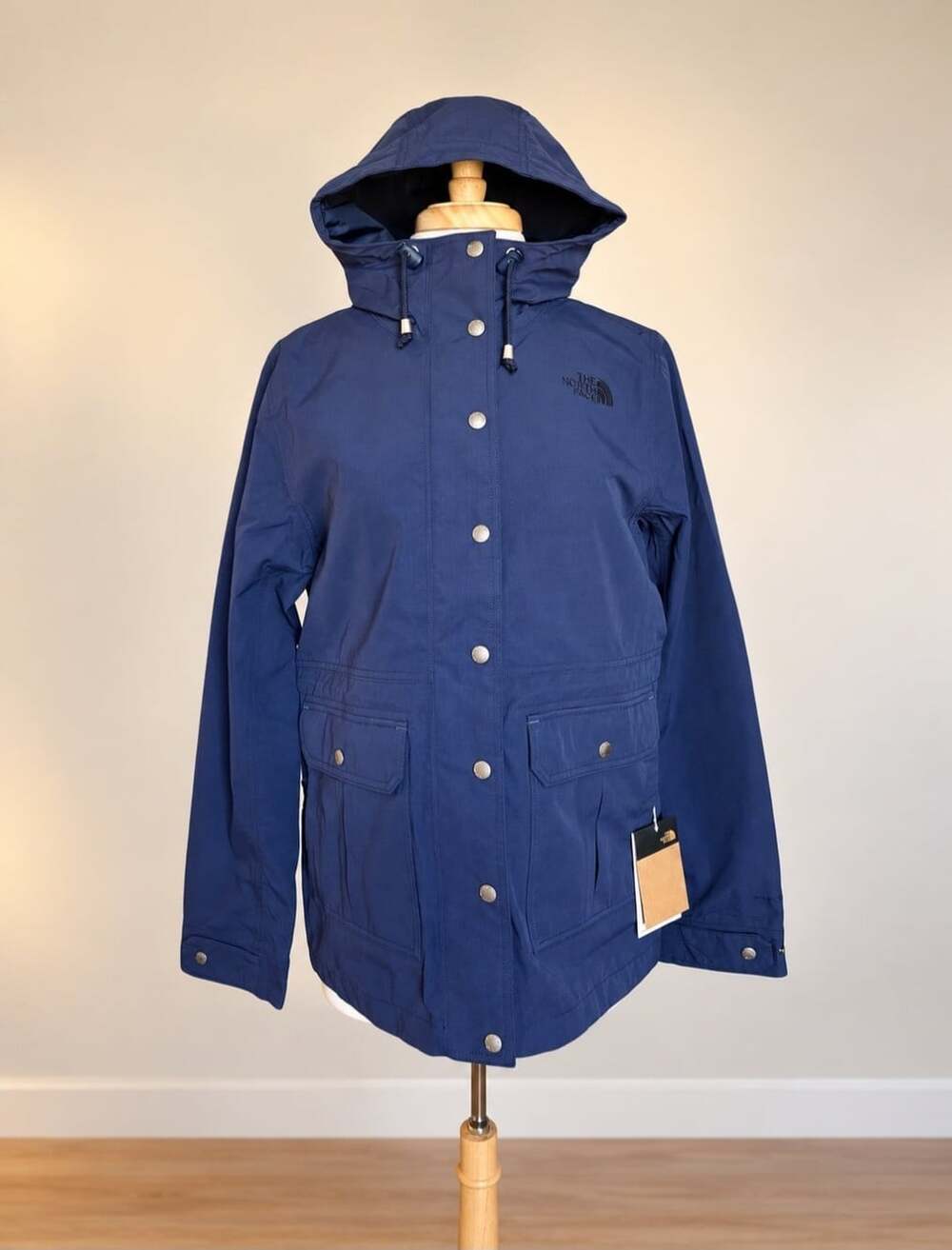 The North Face Keppler Rain Jacket Women L Summit Navy Hooded NWT - Picture 4 of 16